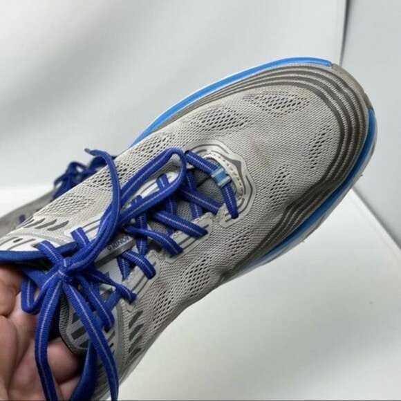 HOKA  One One Bondi 6 Mens Size 11.5 Blue Gray Sneakers  Running scratched main image 8